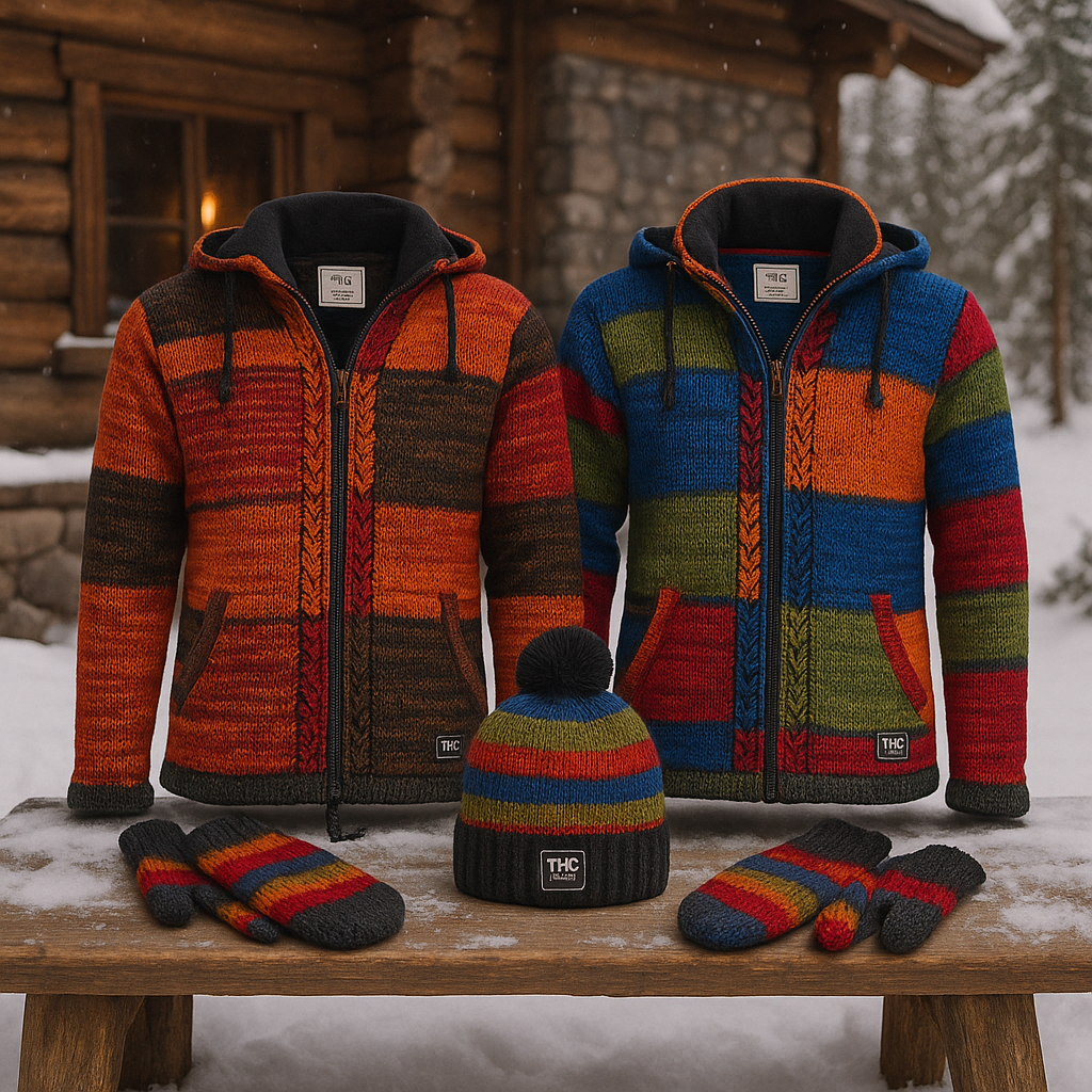 THC Jacke 814 und 815 mit passenden Handschuhen und Mütze