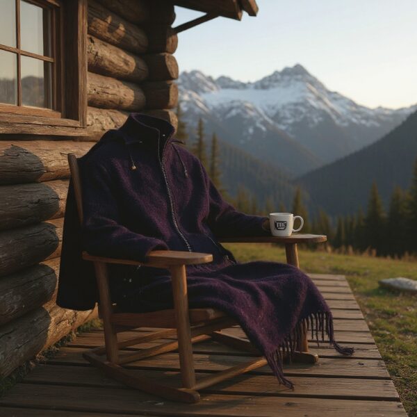 Schafwollstrickjacke Baumwollfutter 859 schwarz 8