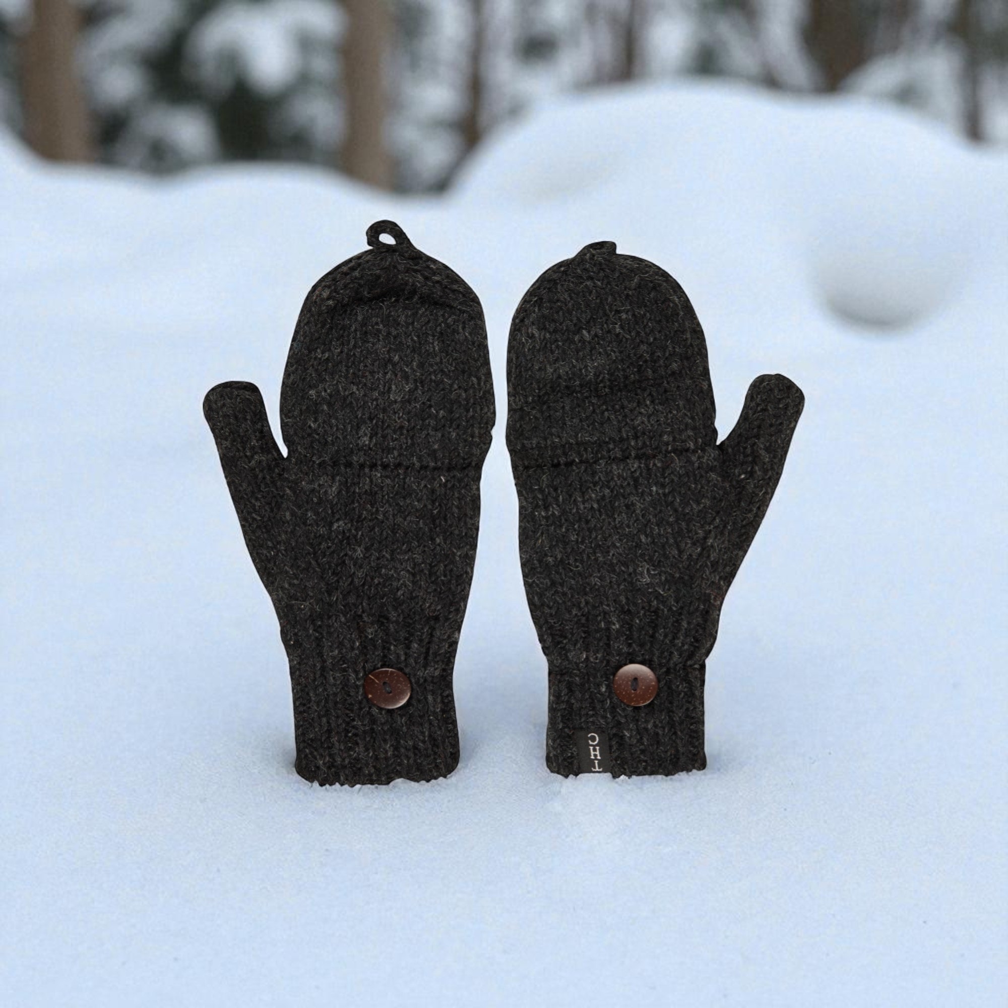 THC Klapphandschuhe 509 anthrazit 4