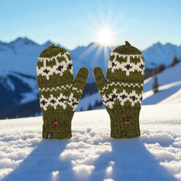 THC Klapphandschuhe 607 Norweger grün 4