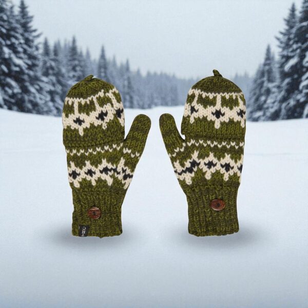 THC Klapphandschuhe 607 Norweger grün 5