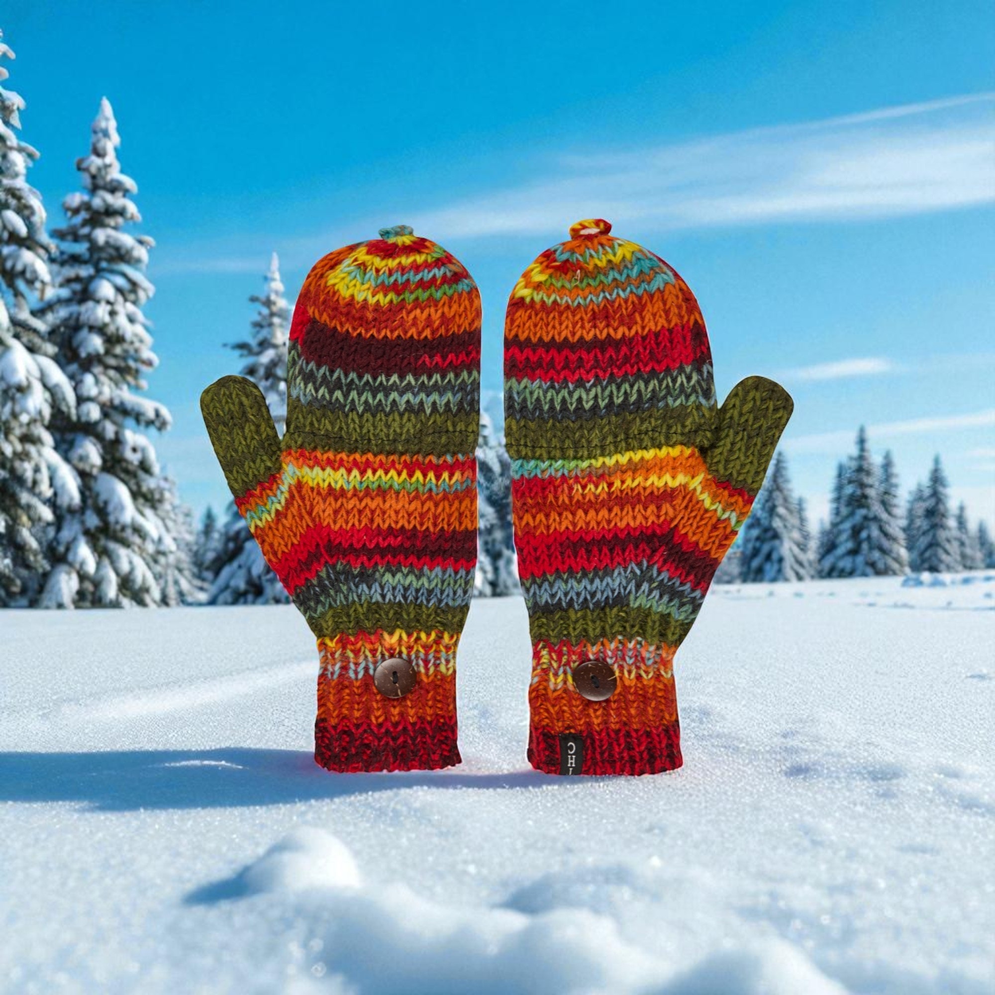 THC Klapphandschuhe 616 bunt 4