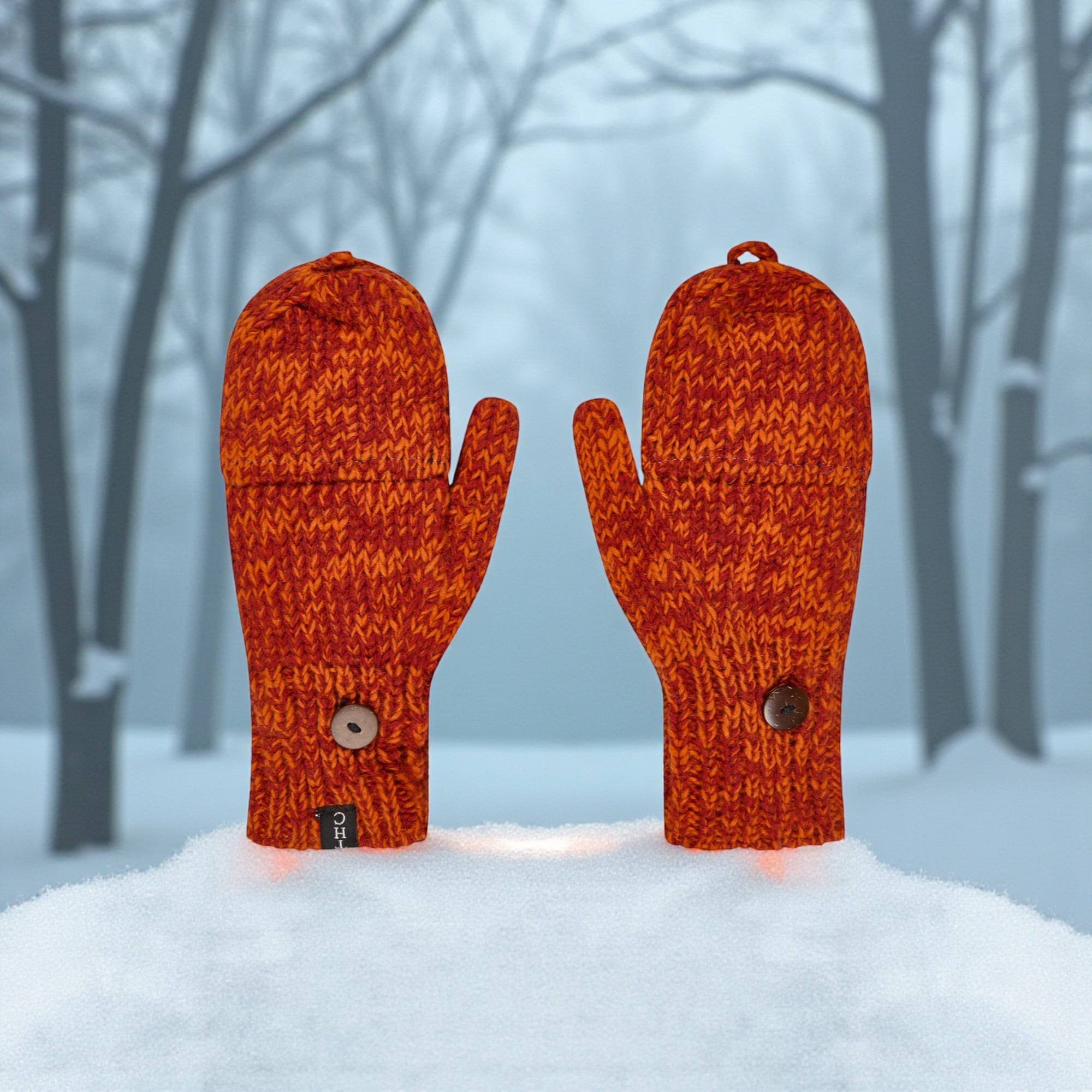 THC Klapphandschuhe 719 orange 4