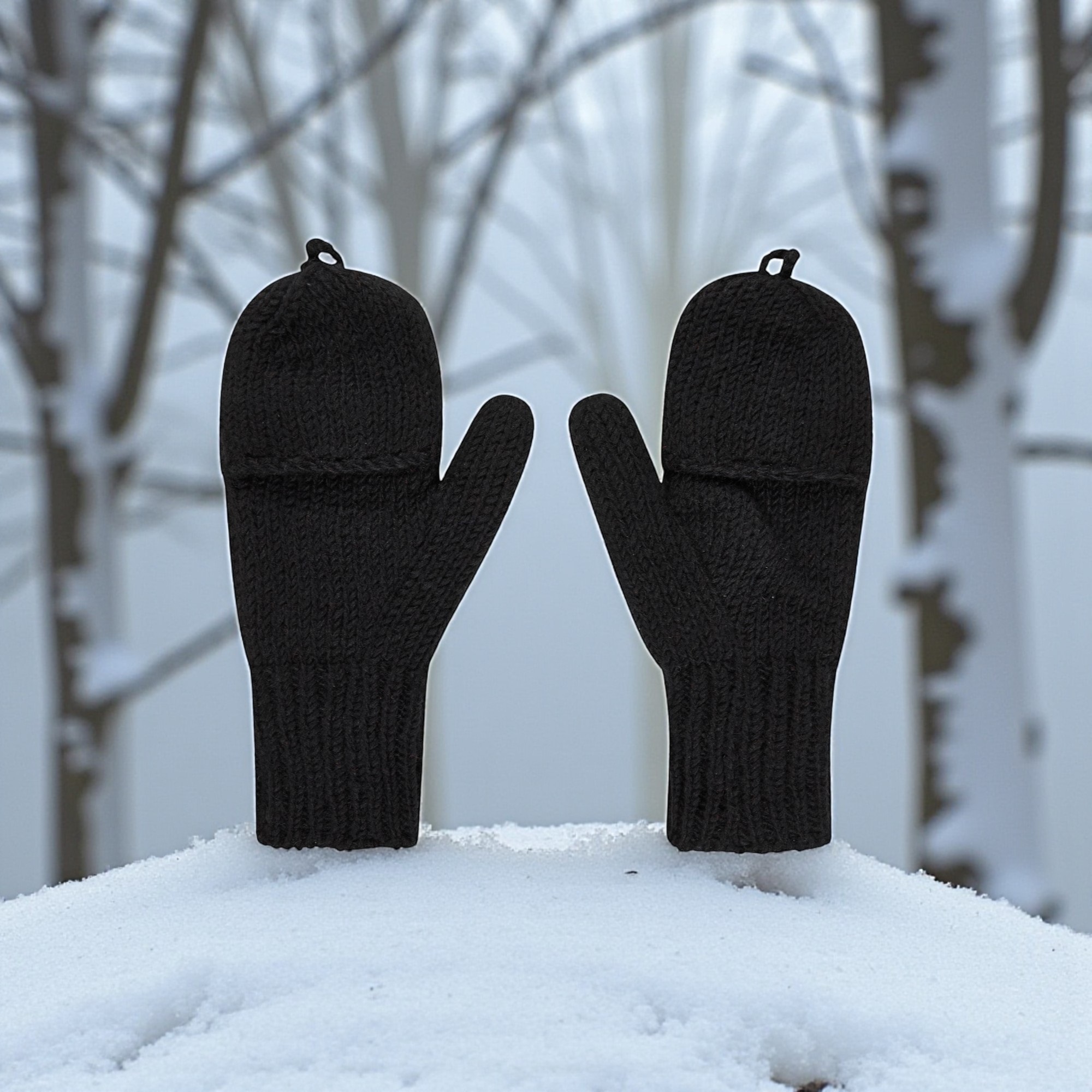 THC Klapphandschuhe 721 schwarz 4