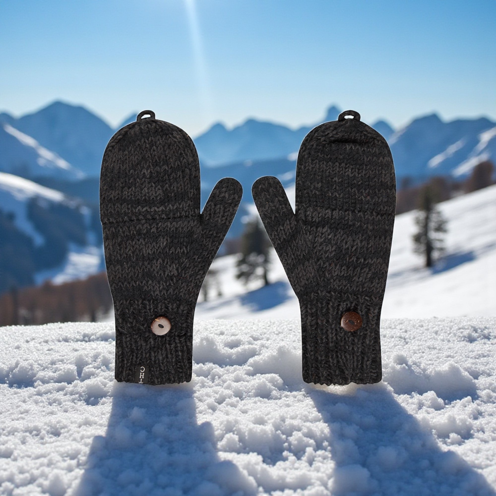 THC Klapphandschuhe 809 anthrazit 5