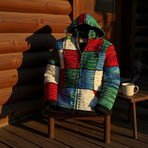 THC Strickjacke 803 Quadrate 8