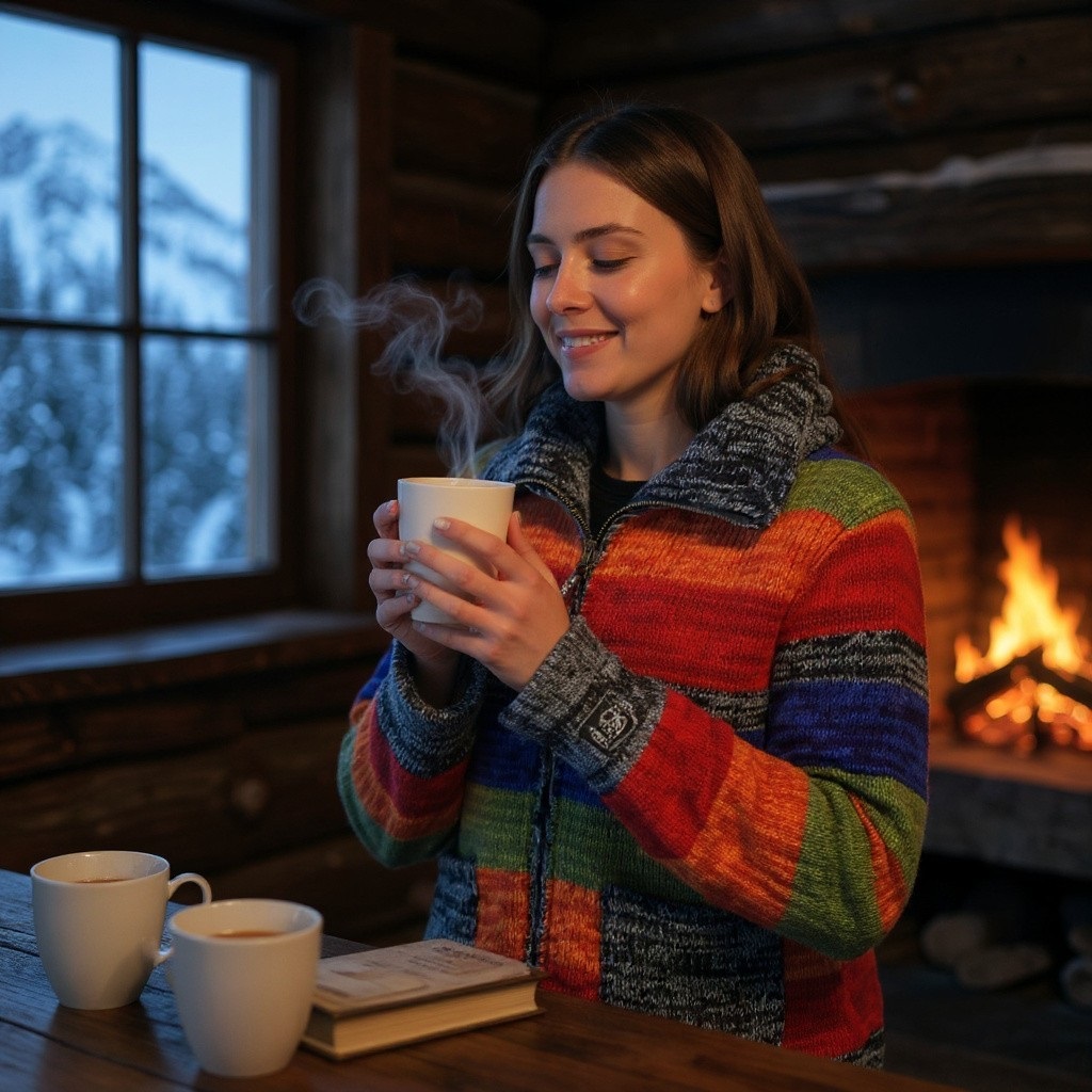 THC Strickmantel 903 bunt 7