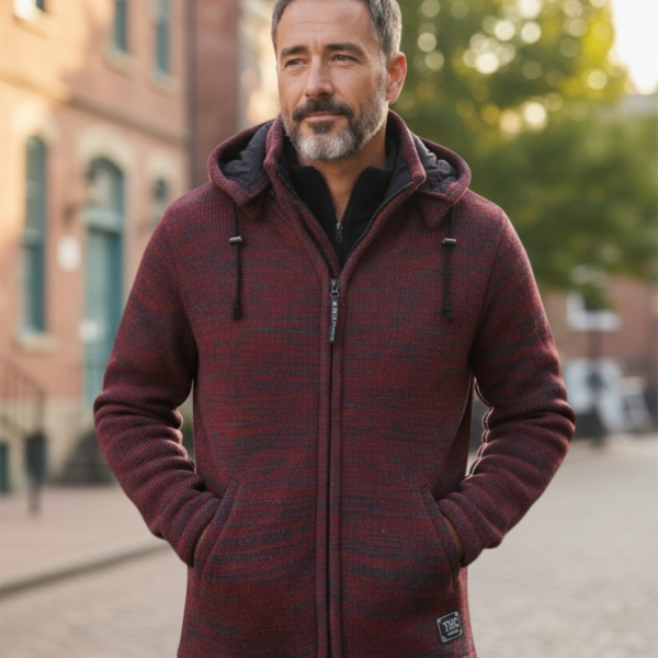 THC Schafwoll Strickjacke 855 KI-Generiert Model 1