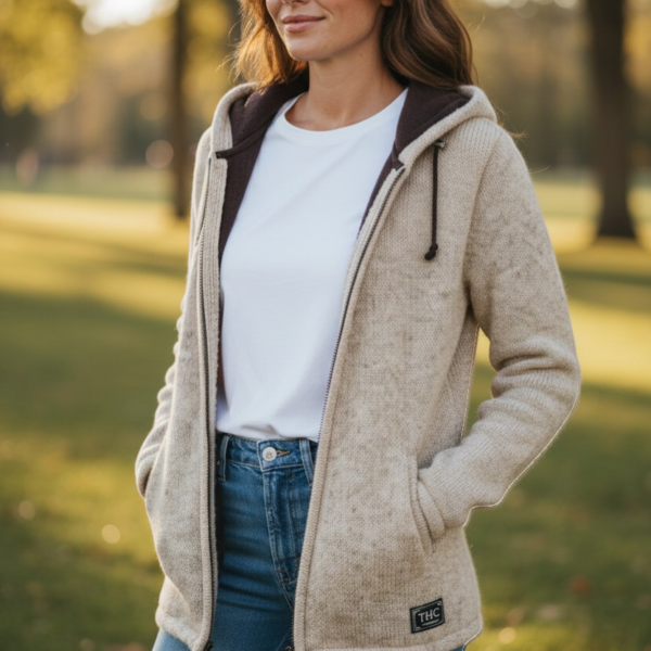 THC Schafwoll Strickjacke 853 KI-Generiert Model 2 THC Schafwoll Strickjacke 853 KI-Generiert Model 2
