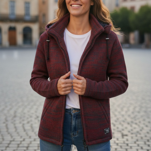 THC Schafwoll Strickjacke 855 KI-Generiert Model 2