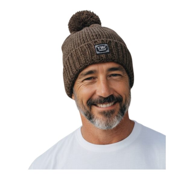 THC Schafwoll Pudelmütze 506 braun 4