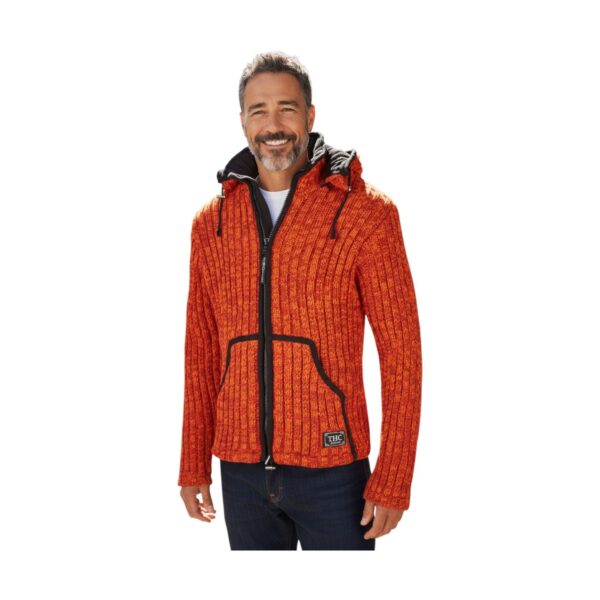 THC Schafwoll Strickjacke orange 719 7