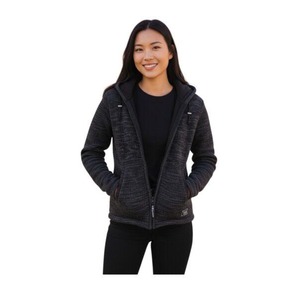 THC Schafwollstrickjacke Baumwollfutter 851 grau 7