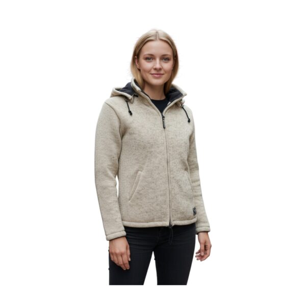 THC Schafwollstrickjacke Baumwollfutter 853 weiß 7