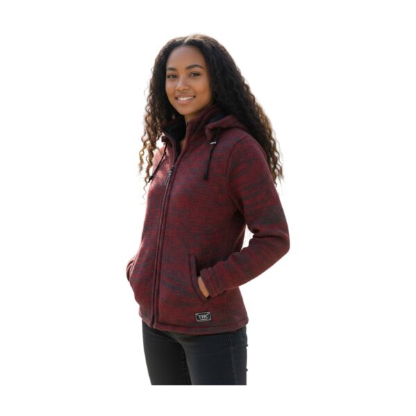 THC Schafwollstrickjacke Baumwollfutter 855 rot 7