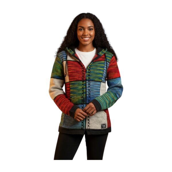 THC Strickjacke 803 Quadrate 6