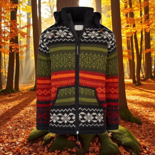 THC Strickjacke 827 bunte Muster 4