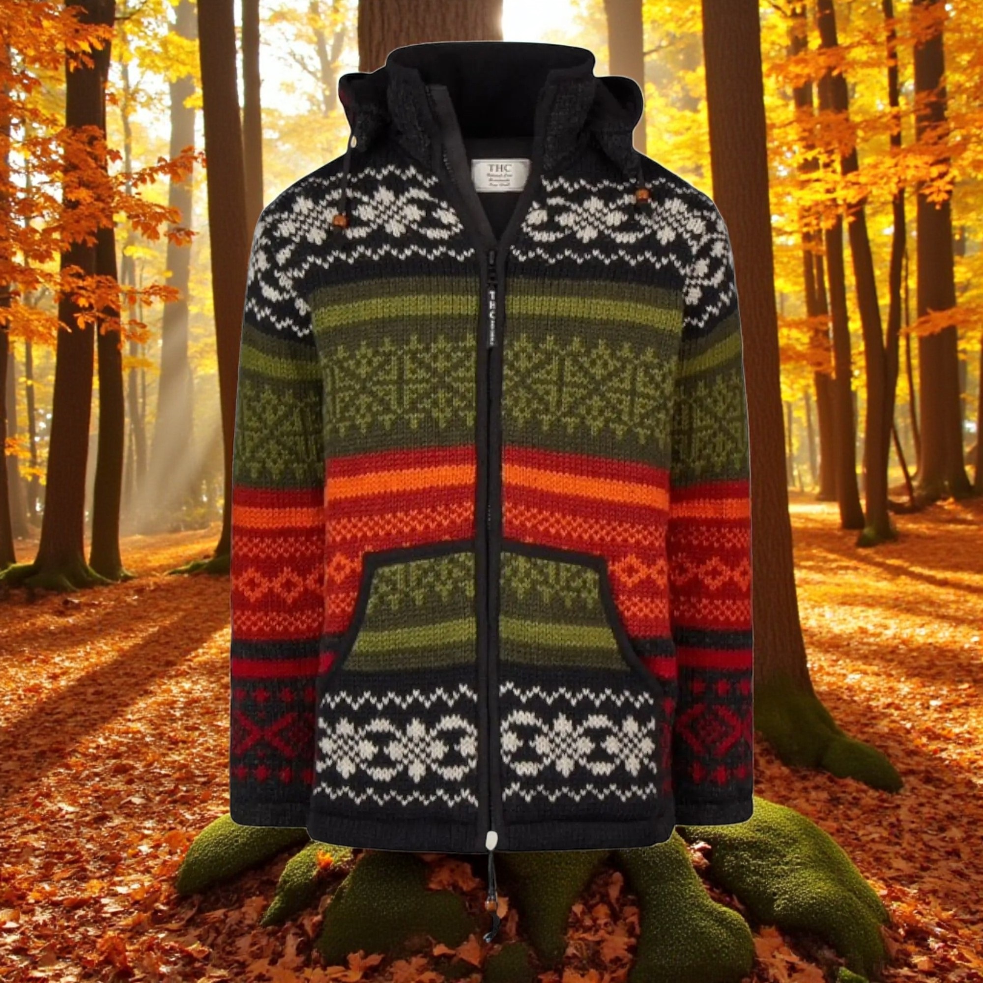 THC Strickjacke 827 bunte Muster 4