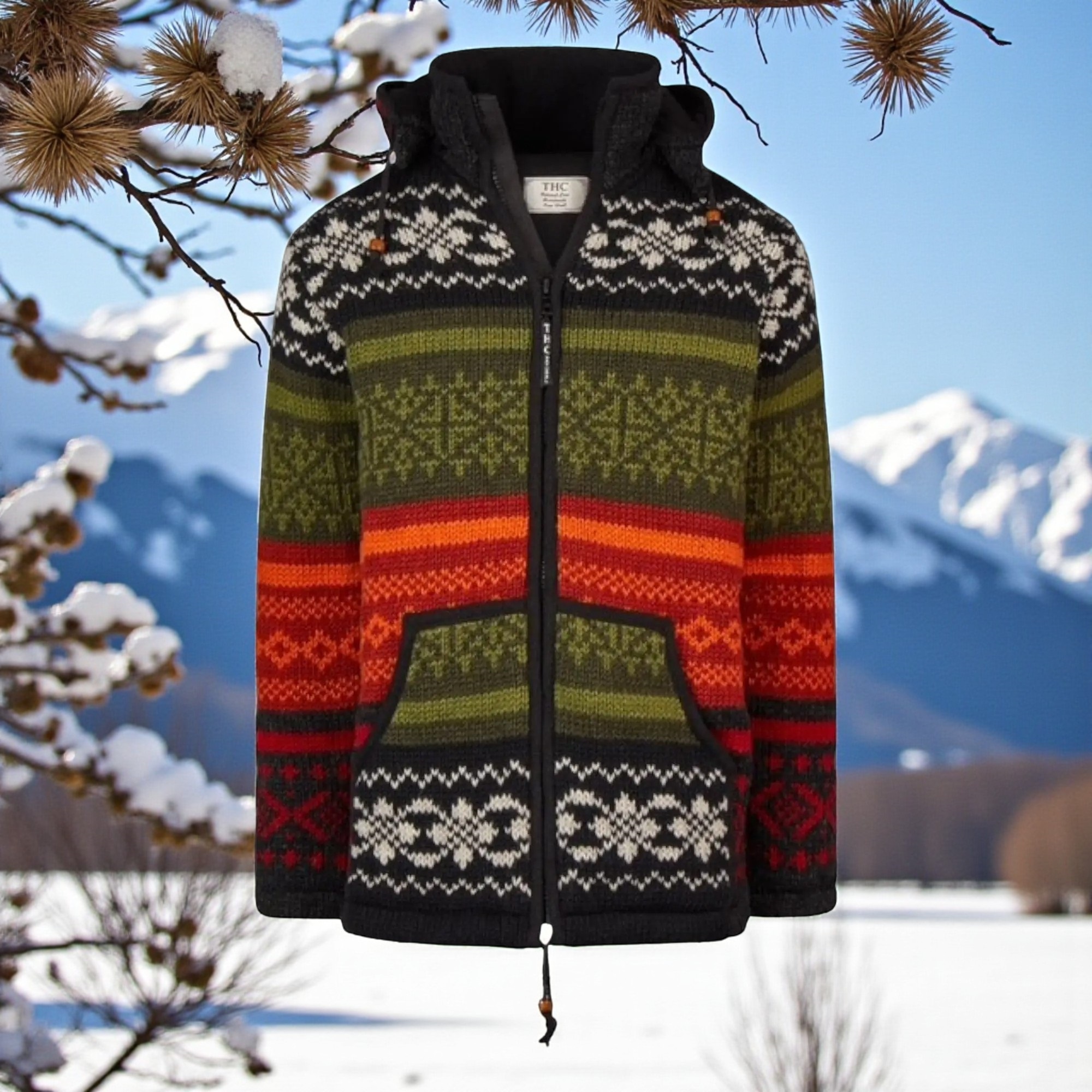 THC Strickjacke 827 bunte Muster 5