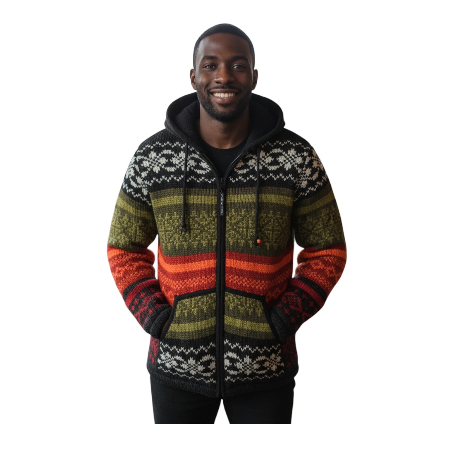 THC Strickjacke 827 bunte Muster 7