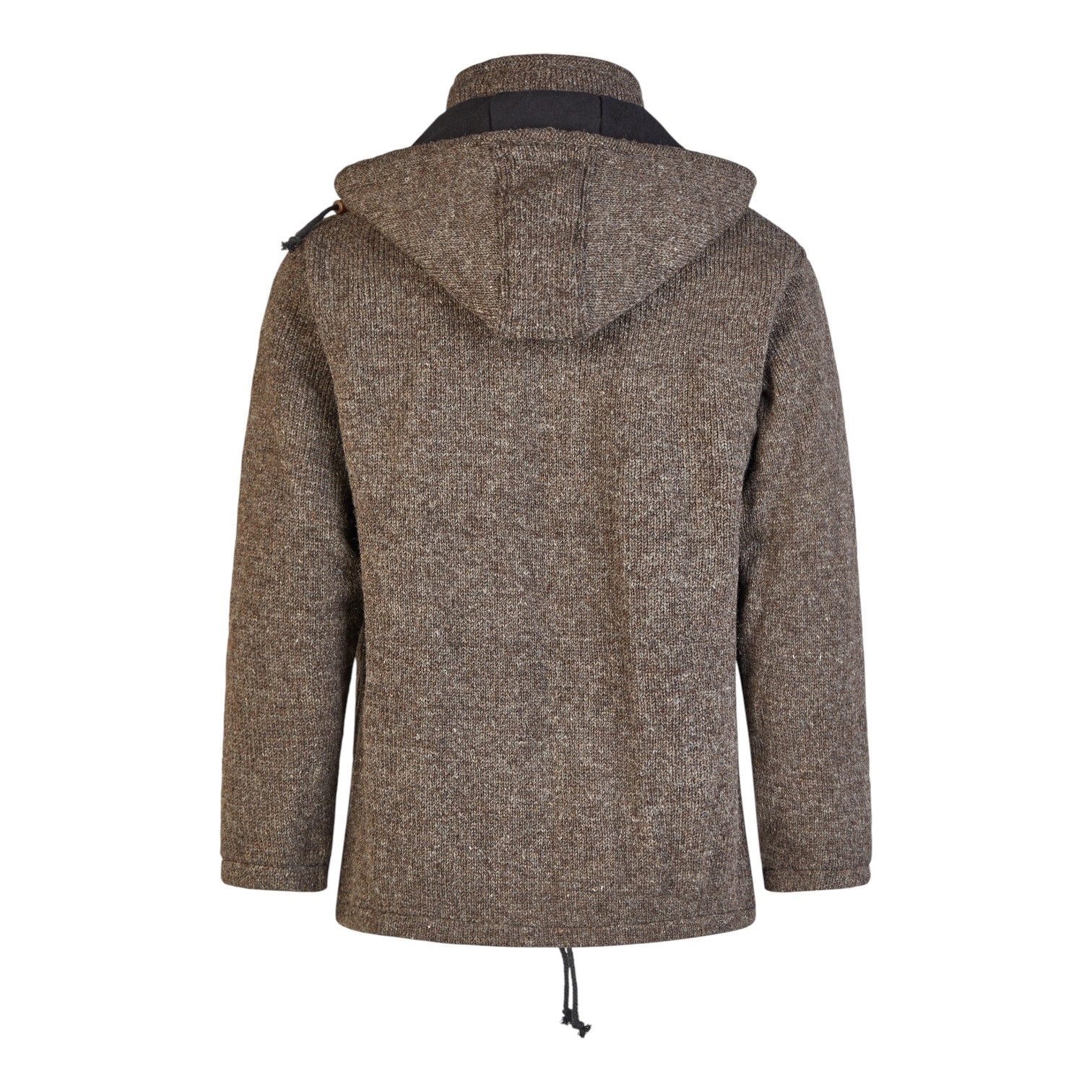 THC Schafwollstrickjacke Baumwollfutter 856 braun 3