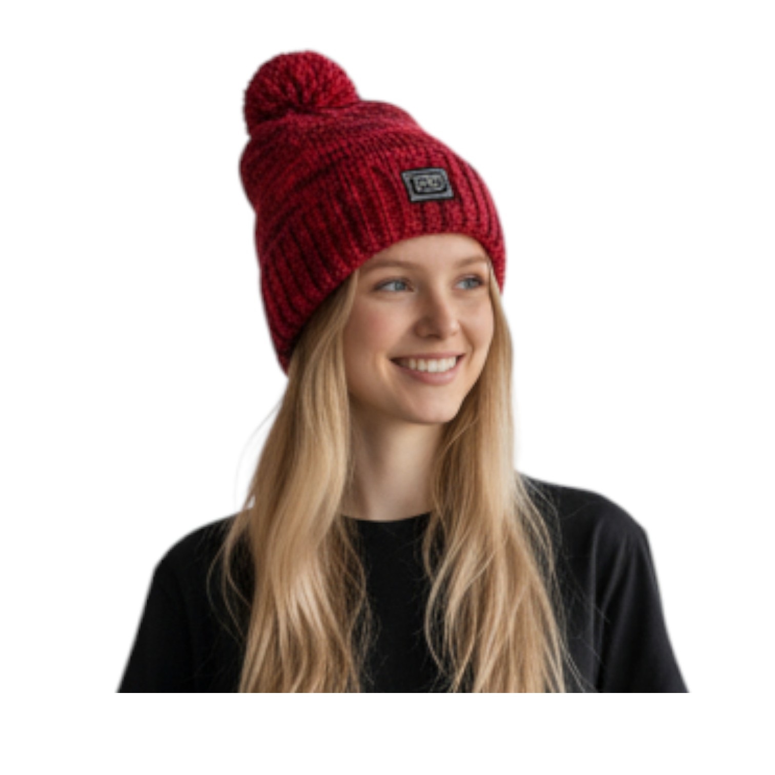 THC Schafwoll Pudelmütze 715 rot 5 THC Schafwoll Pudelmütze 715 rot 5