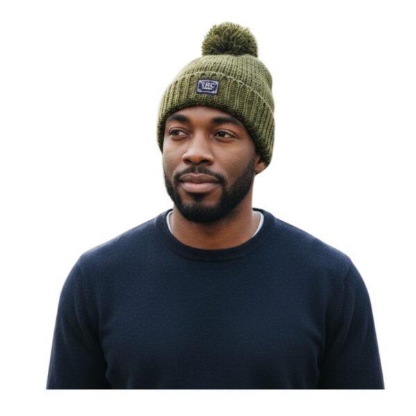 THC Schafwoll Pudelmütze 720 grün 4
