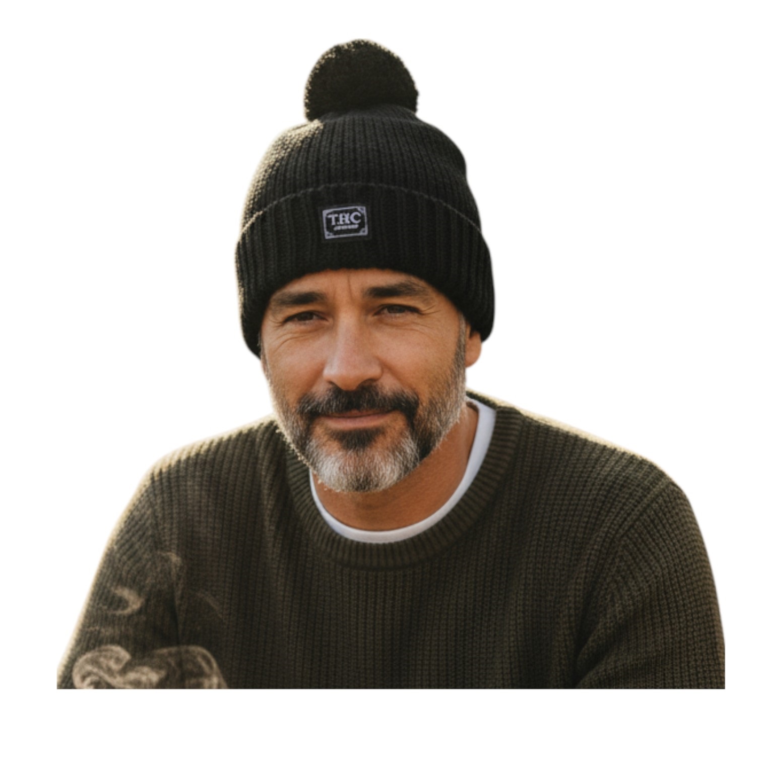 THC Schafwoll Pudelmütze 721 schwarz 4 THC Schafwoll Pudelmütze 721 schwarz 4