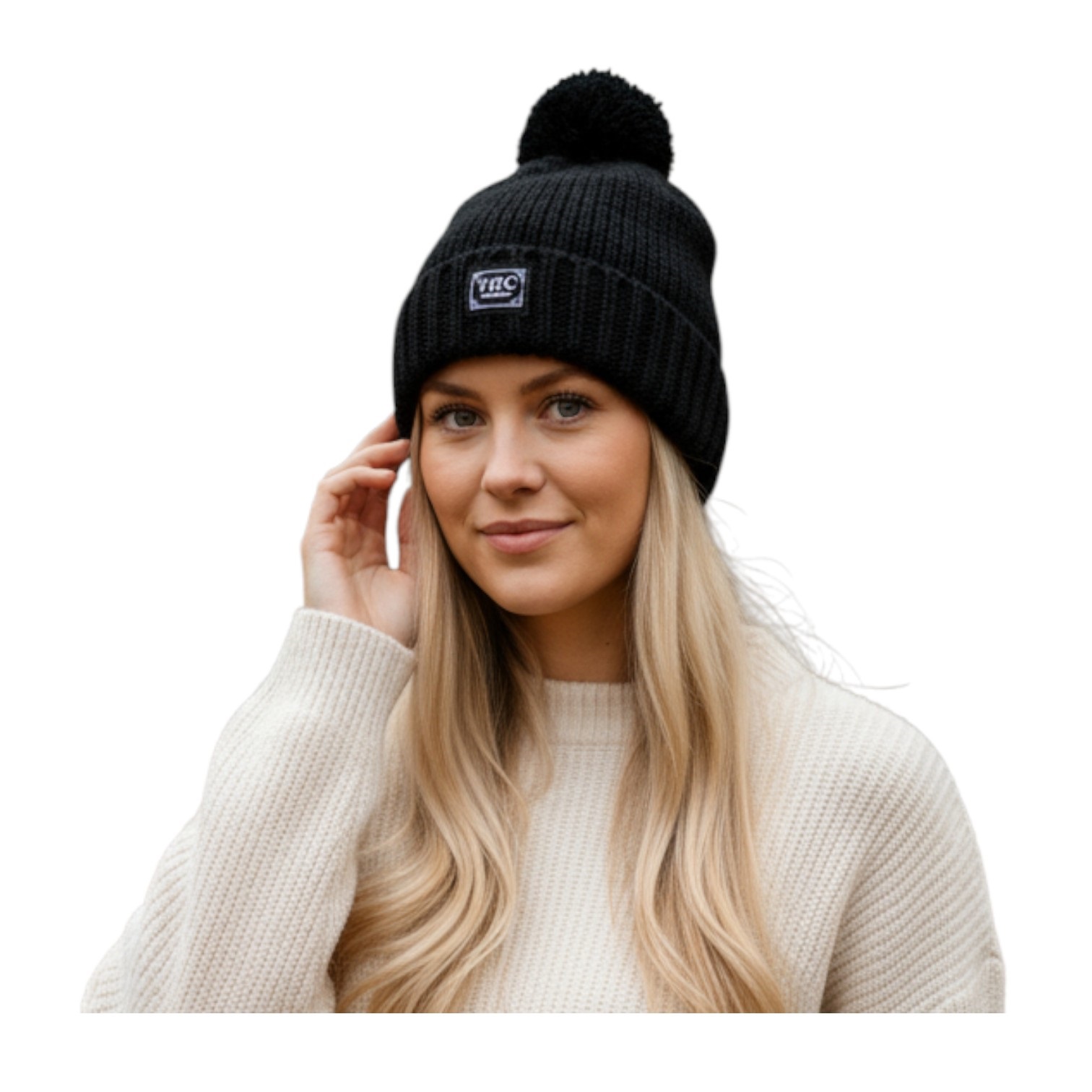 THC Schafwoll Pudelmütze 721 schwarz 5 THC Schafwoll Pudelmütze 721 schwarz 5