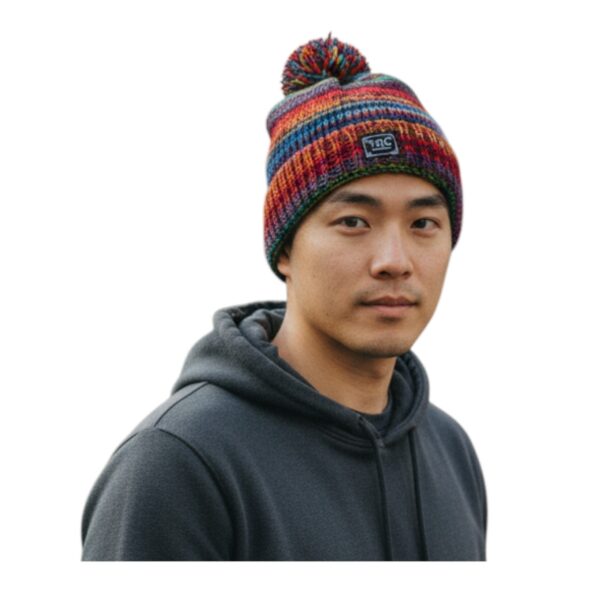 THC Schafwoll Pudelmütze 727 bunt 4