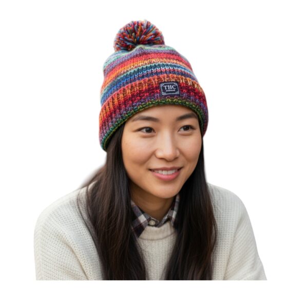 THC Schafwoll Pudelmütze 727 bunt 5