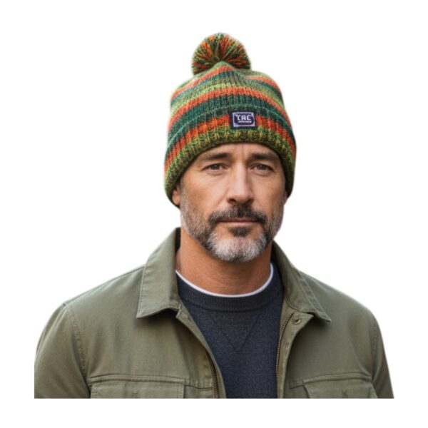 THC Schafwoll Pudelmütze 804 grün 4 THC Schafwoll Pudelmütze 804 grün 4