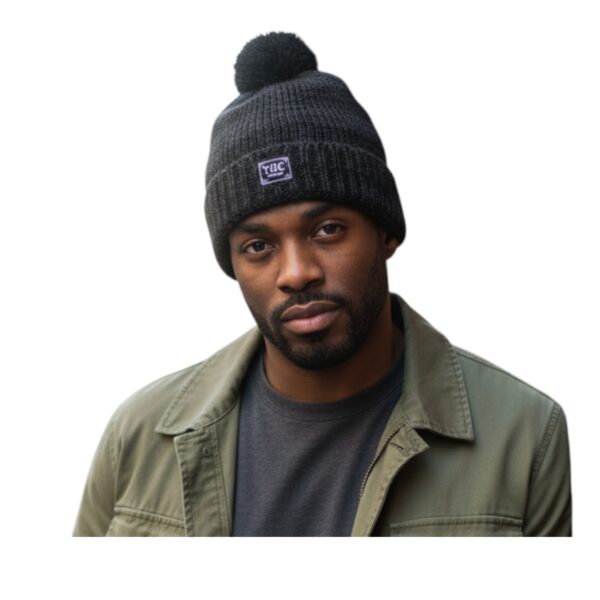 THC Schafwoll Pudelmütze 809 anthrazit 4 THC Schafwoll Pudelmütze 809 anthrazit 4