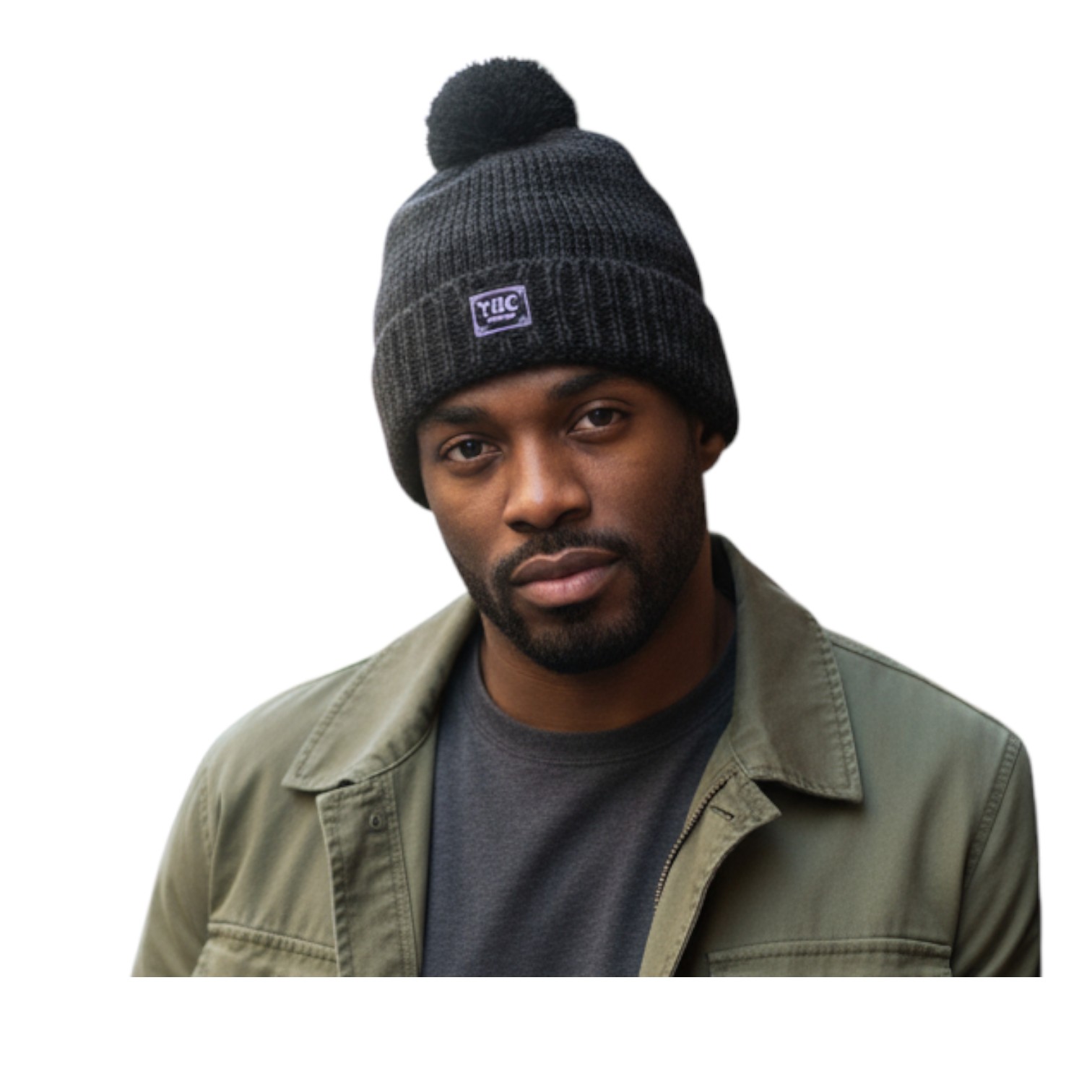 THC Schafwoll Pudelmütze 809 anthrazit 4 THC Schafwoll Pudelmütze 809 anthrazit 4