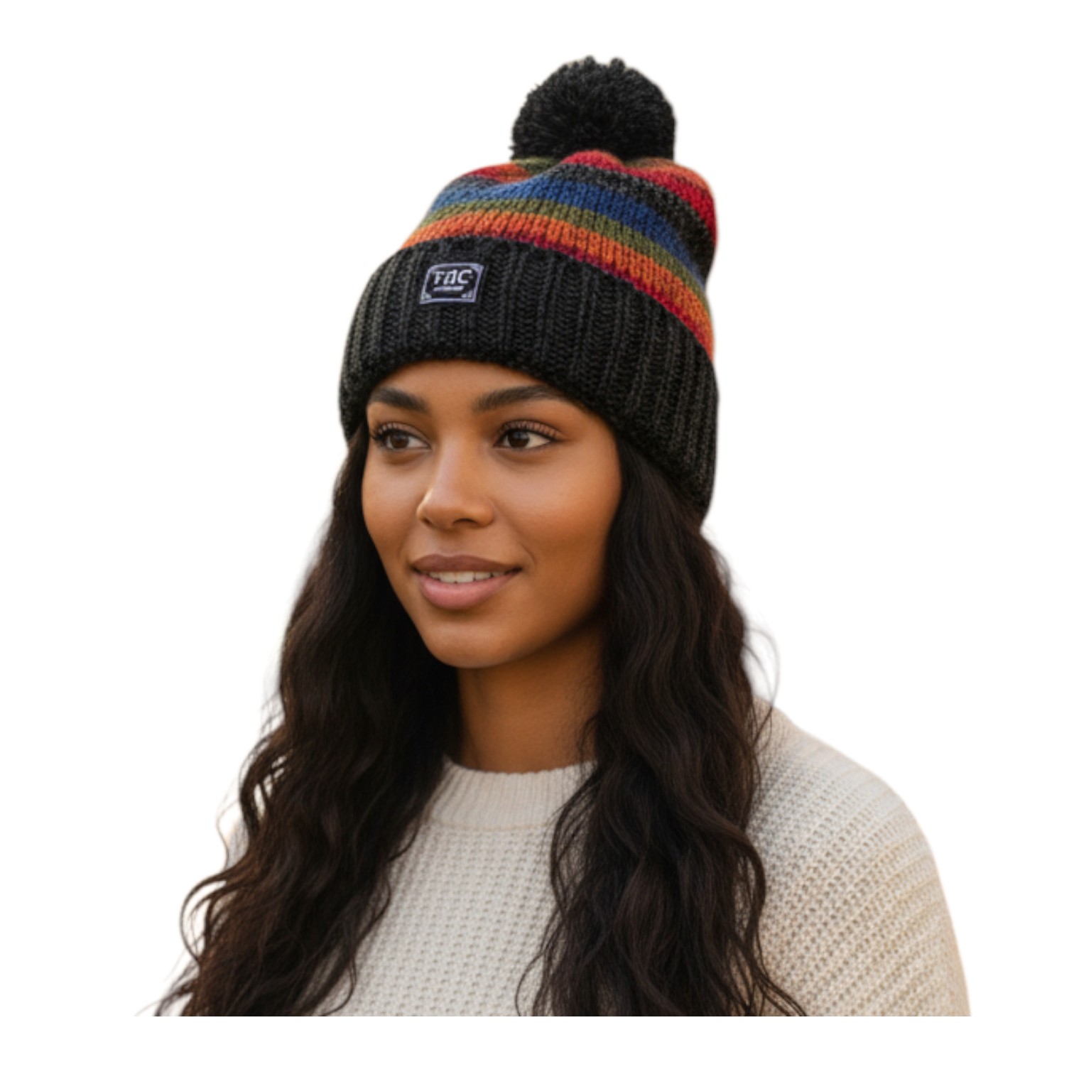 THC Schafwoll Pudelmütze 814 bunt 5 THC Schafwoll Pudelmütze 814 bunt 5
