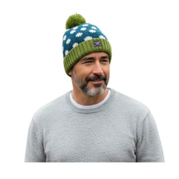 THC Schafwoll Pudelmütze 842 gepunktet 4