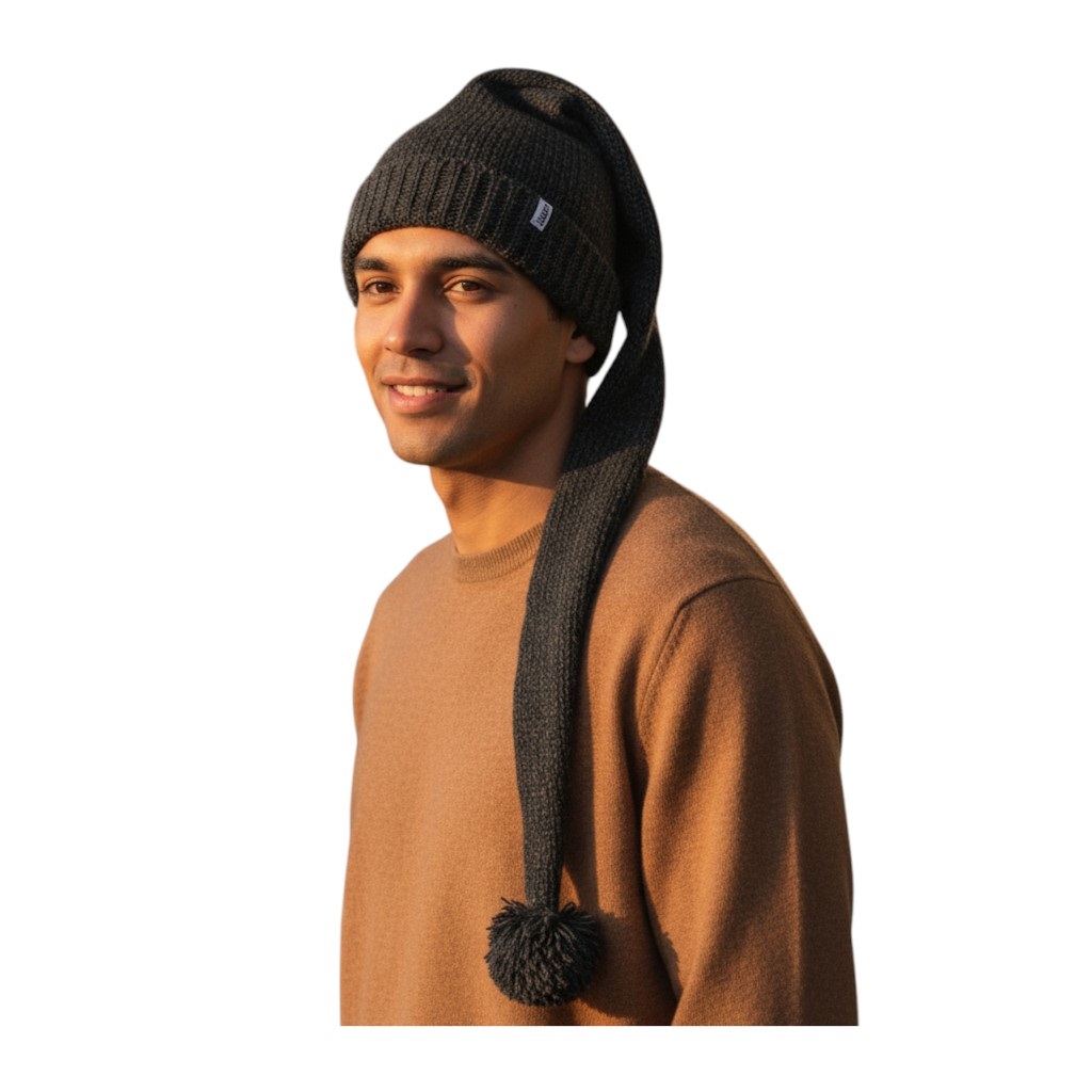 THC Schafwoll Zipfelmütze 509 anthrazit 4 THC Schafwoll Zipfelmütze 509 anthrazit 4
