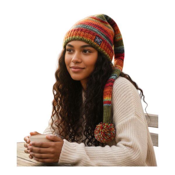 THC Schafwoll Zipfelmütze 616 bunt 5