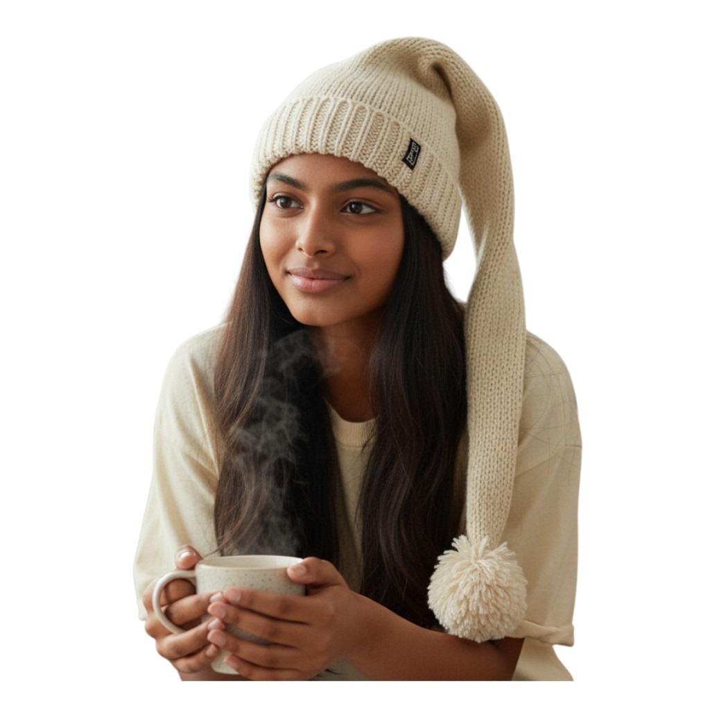 THC Schafwoll Zipfelmütze 713 weiß 5