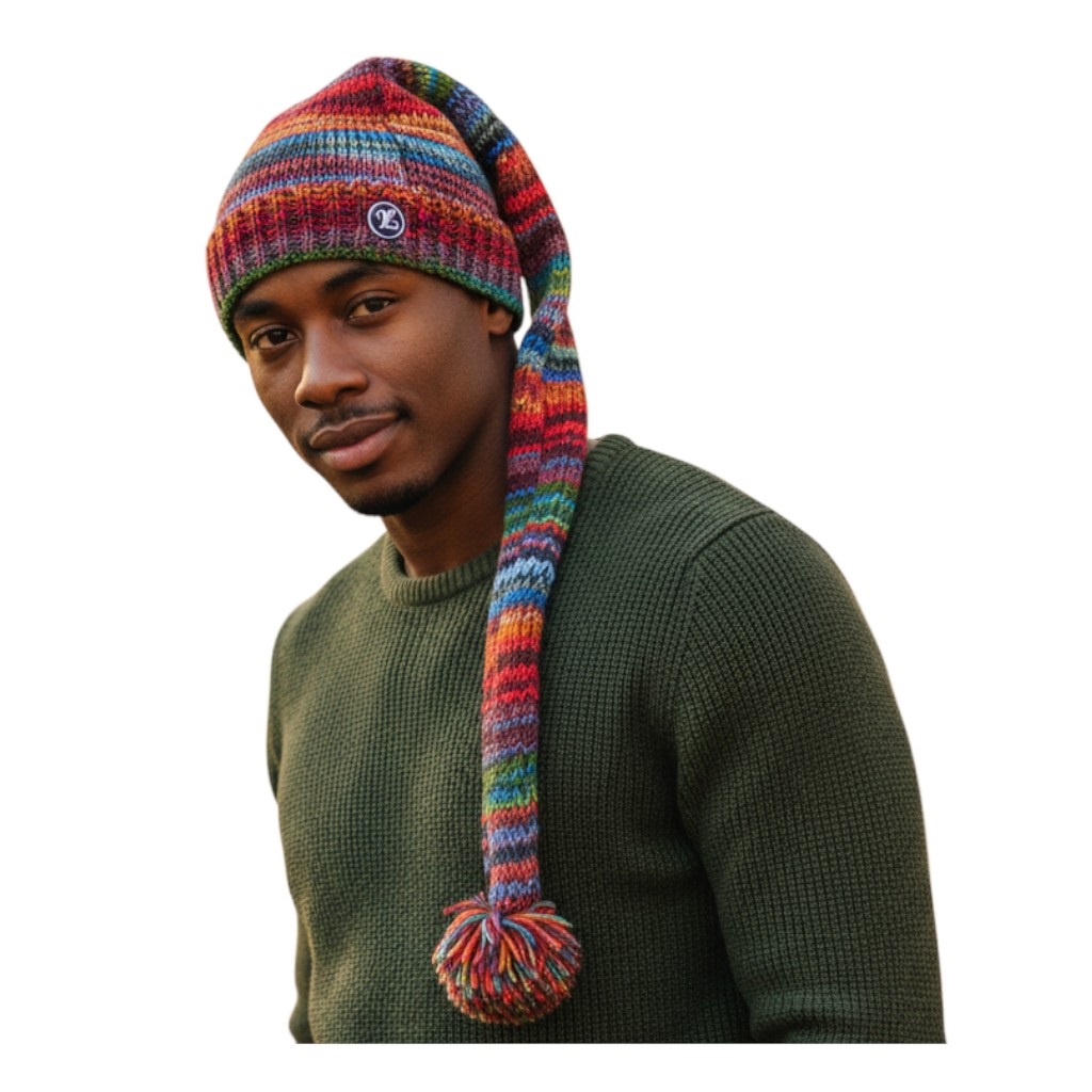 THC Schafwoll Zipfelmütze 727 bunt 4