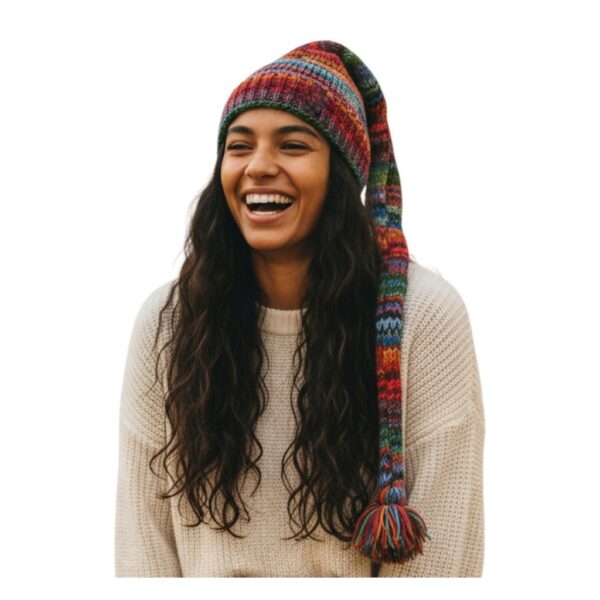 THC Schafwoll Zipfelmütze 727 bunt 5