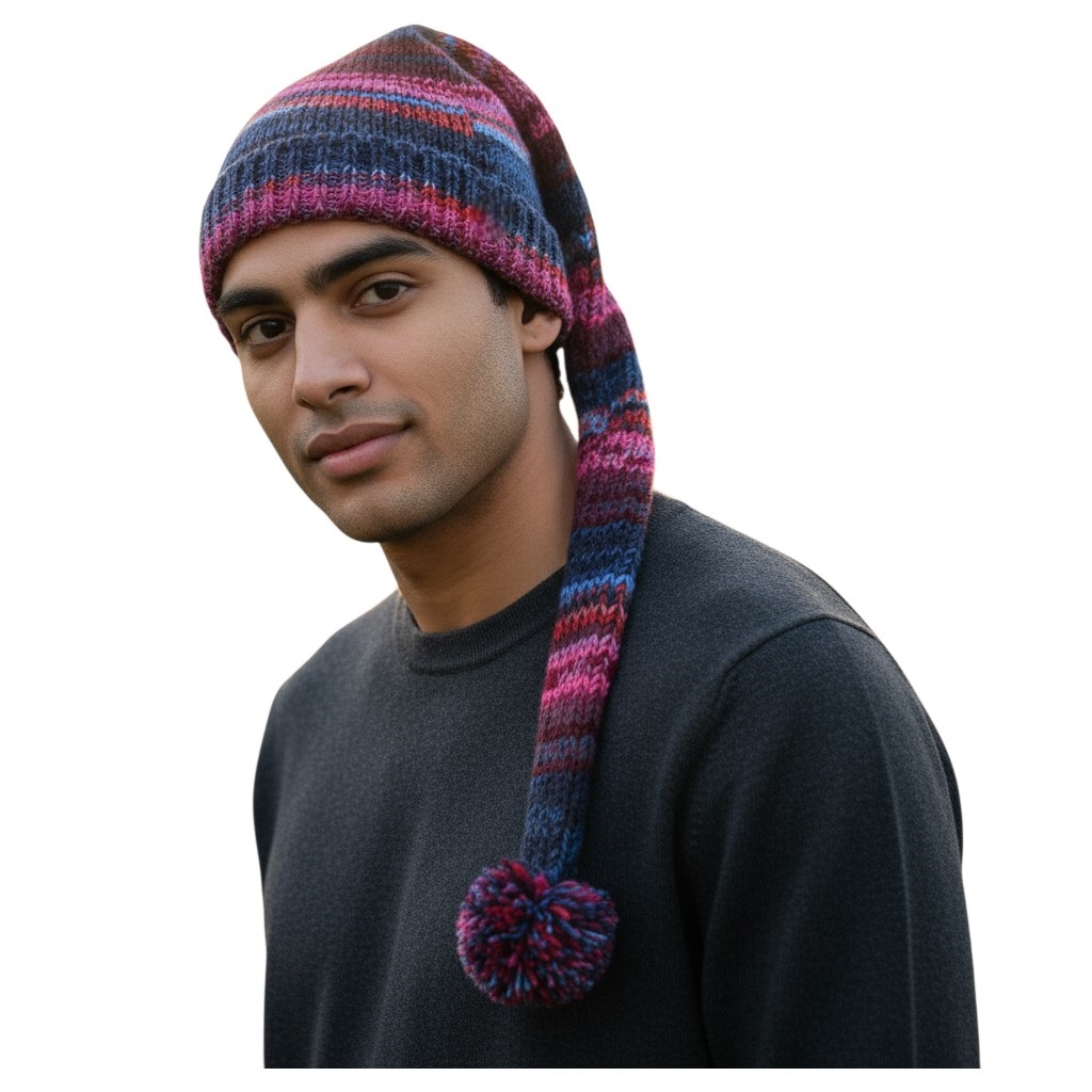 THC Schafwoll Zipfelmütze 805 lila 4 THC Schafwoll Zipfelmütze 805 lila 4