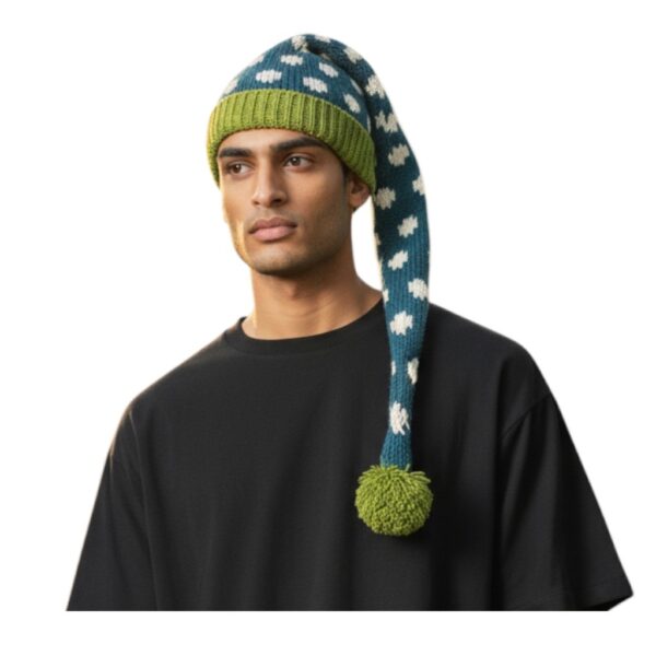 THC Schafwoll Zipfelmütze 842 gepunktet 4