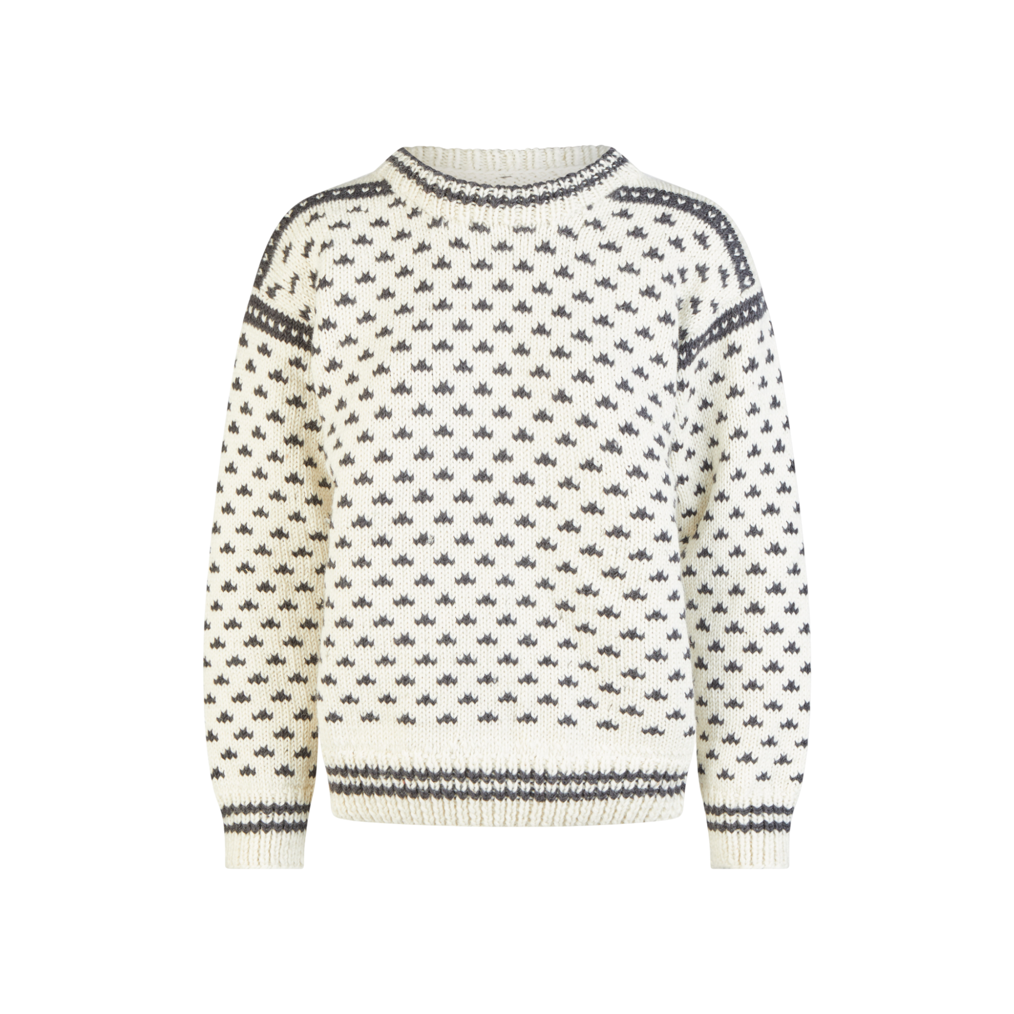 THC Schafwoll Strickpullover weiß 130 1