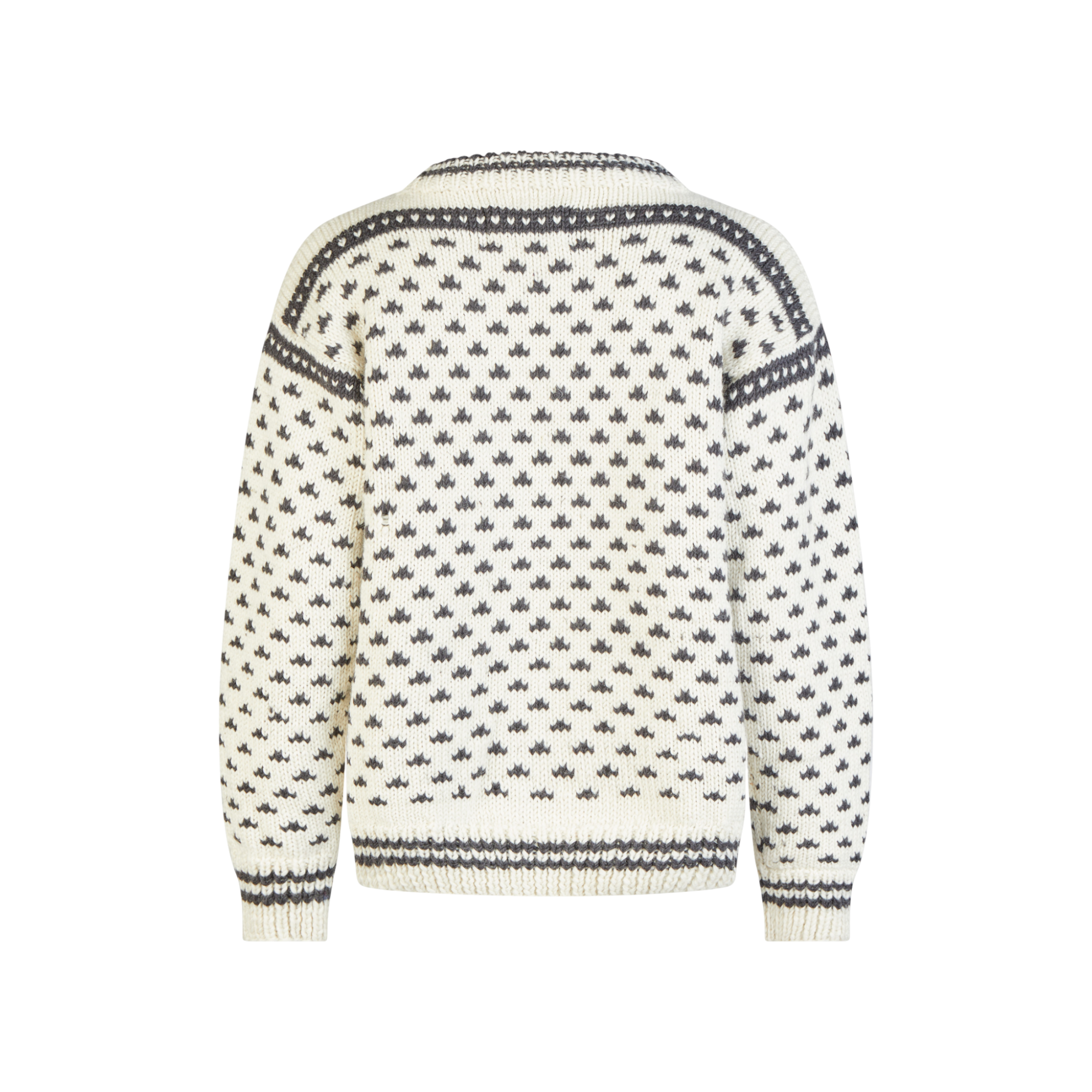 THC Schafwoll Strickpullover weiß 130 3