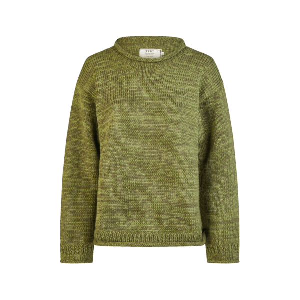 THC Schafwoll Strickpullover Grün 720 1