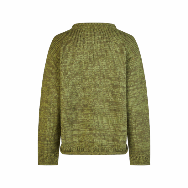 THC Schafwoll Strickpullover Grün 720 3