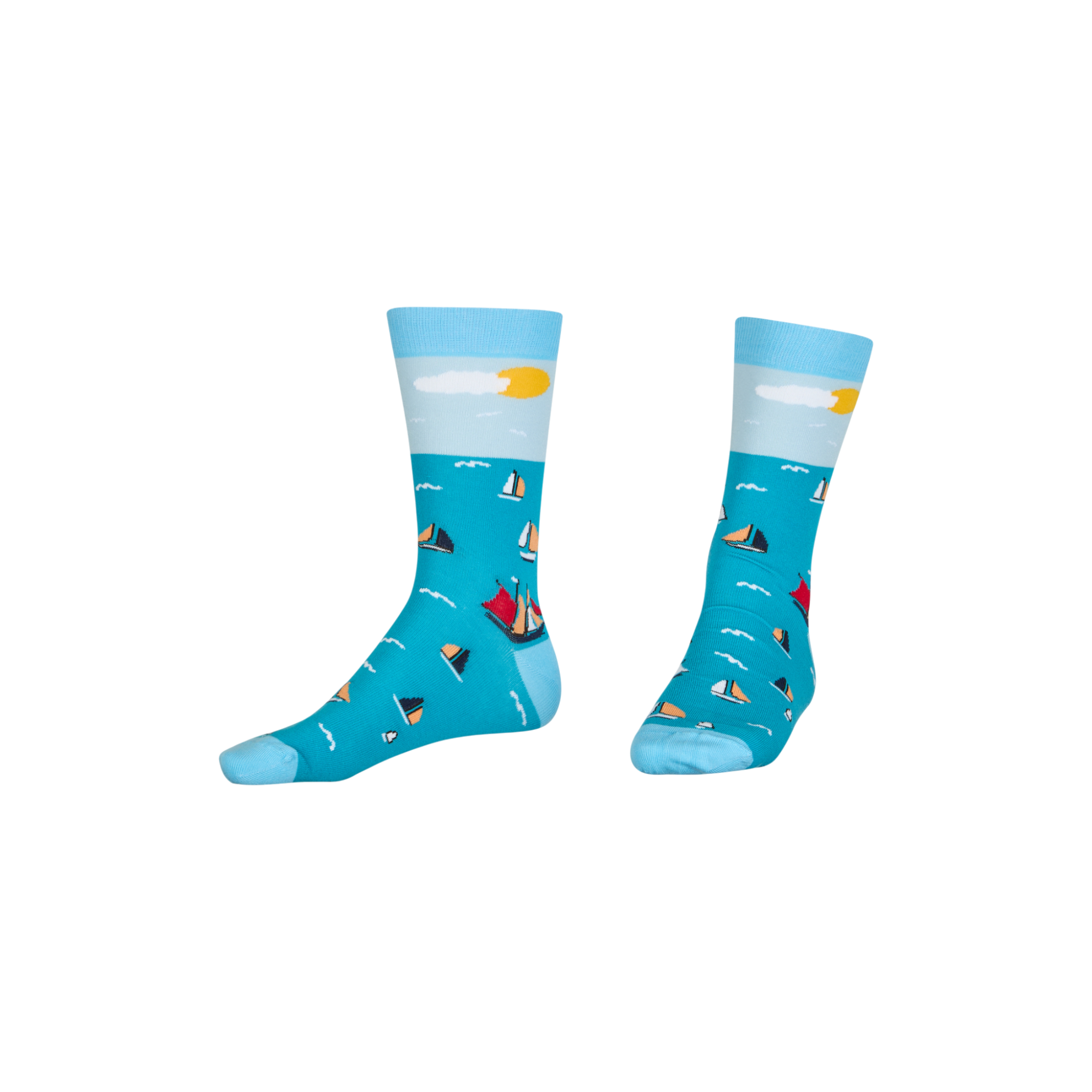 Abgestrumpft Segelboot Socken