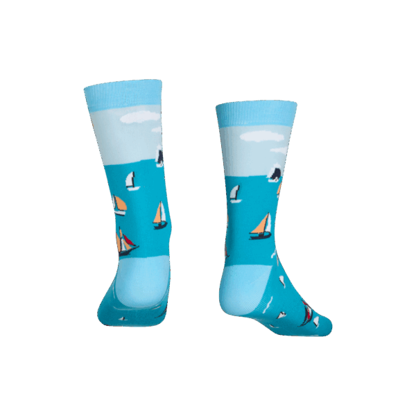 Abgestrumpft Segelboot Socken 2