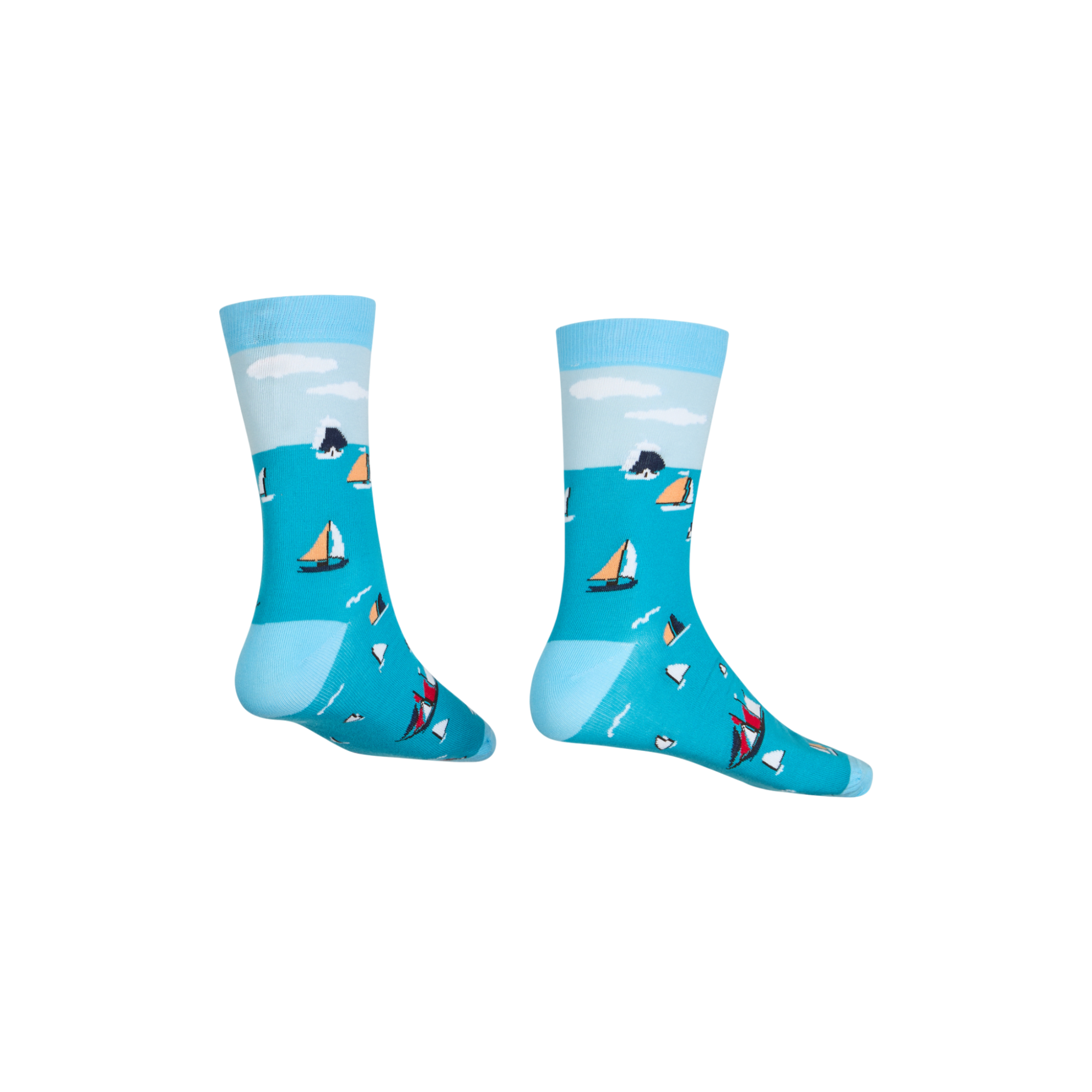 Abgestrumpft Segelboot Socken 3